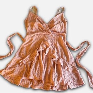 Elegant Pink Sleeveless Dress